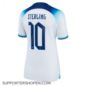 England Raheem Sterling #10 Hemma Matchtröja Dam VM 2022 Kortärmad